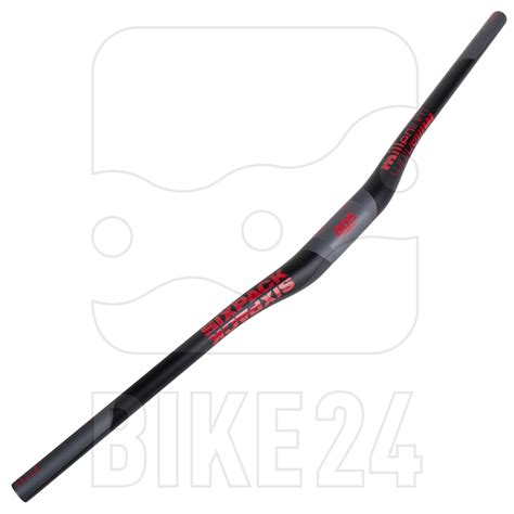 Sixpack Millenium Mm Carbon Riser Mtb Handlebar Black Red Bike