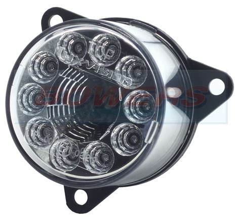 55mm Round Inner LED Clear Rear Fog Light For 98mm Combinable Lights