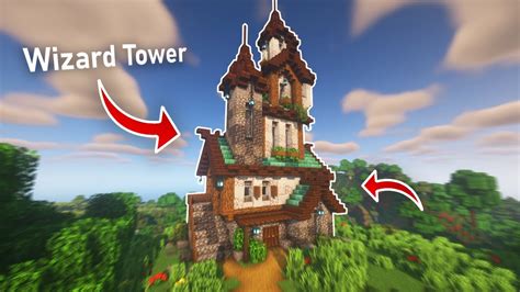 Minecraft Wizard Tower Build Tutorial Youtube