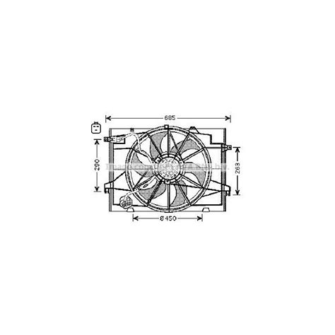 Ventilateur Refroidissement Moteur AVA QUALITY COOLING HY7519