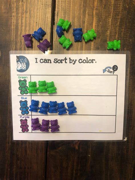 Counting Bears, Learning Colors, Color Sorting Preschool Toddler - Etsy