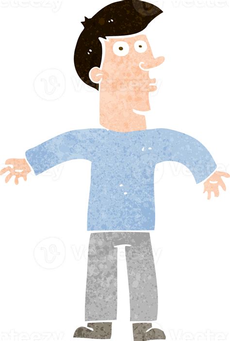 cartoon man shrugging shoulders 45000994 PNG