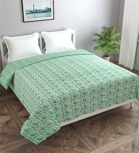 Buy Multicolor 100 Cotton Abstract 180 GSM Reversible Double Bed Dohar