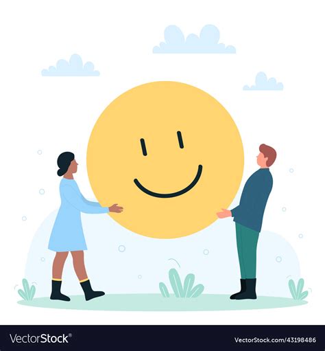 Emoji positive mood and reaction in social media Vector Image