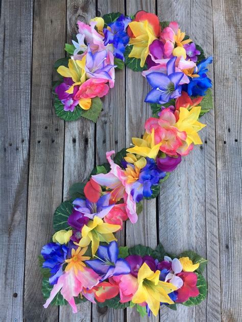 26 Inch HAWAIIAN LUAU Birthday Custom Hula Girl Polynesian Number or ...