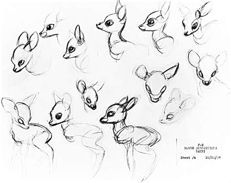 Walt Disney Sketches - Bambi - Walt Disney Characters Photo (32402693 ...