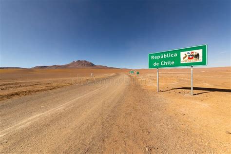 Border Between Bolivia And Chile Stock Photo Image Of Horizon