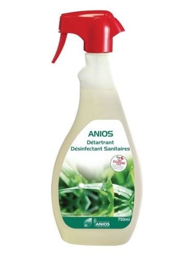 Nettoyant détartrant désinfectant Sanitaire 750 ML spray ANIOS prêt à