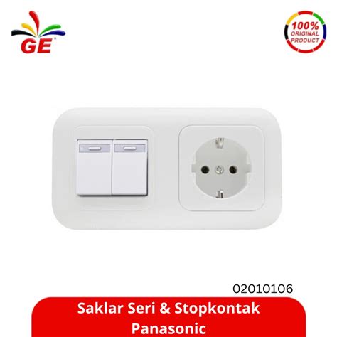 Jual PANASONIC Saklar Seri Stop Kontak WEJ P11212 7 WEJ 02010106