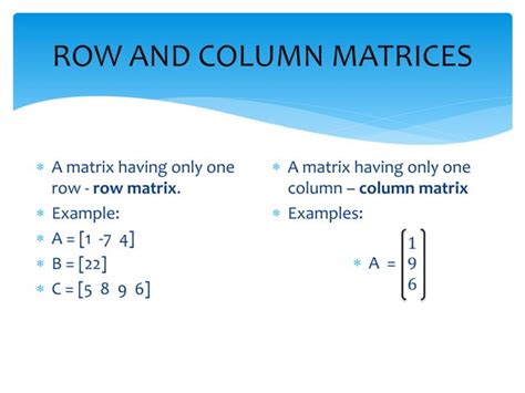 Matrices and its applications | PPT