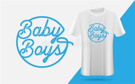 Baby Boys T Shirt Design Template Stock Vector Illustration Of Little