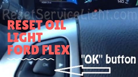 How To Reset 2018 Ford Flex Oil Life Youtube