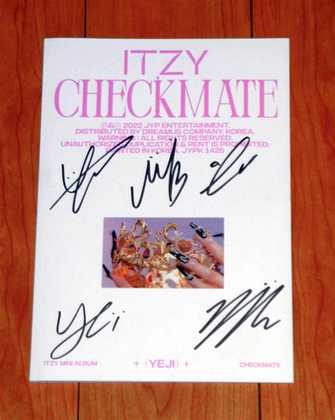 【目立った傷や汚れなし】itzy 韓国ミニアルバム「checkmate」cd イェジ Ver 直筆サインの落札情報詳細 ヤフオク落札