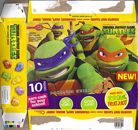 Betty Crocker “nickelodeon Teenage Mutant Ninja Turtles” Fruit