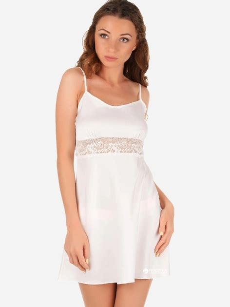 Ночная рубашка женская больших размеров Martelle Lingerie М шелк XXL Молочная