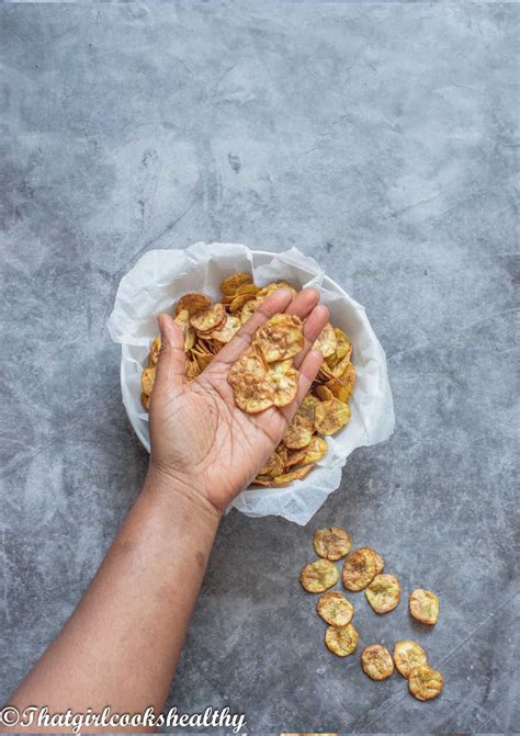 Green Banana Chips (Air Fried) - That Girl Cooks Healthy