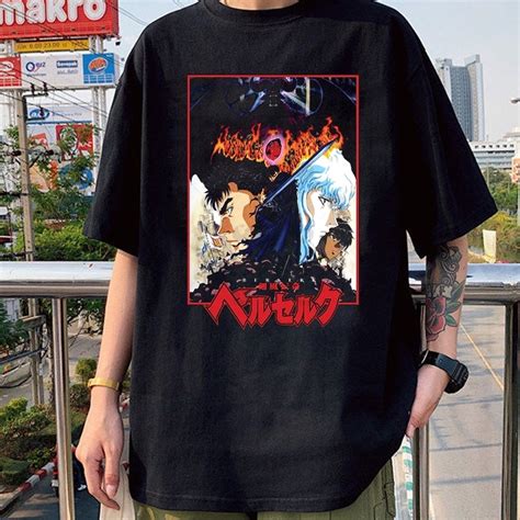 Camiseta Basica Algodao Berserk Poster Metal Demon Guts Sacrifice Anime