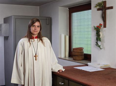 Altar Girl In Vestry Altar