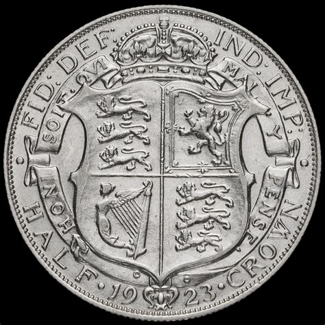 George V Silver Half Crown Scarce Gvf