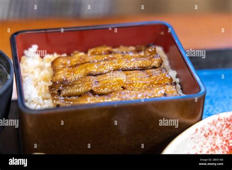 Unagi Lunch Set Grilled Eel Japanese Food Philippines Stock Photo