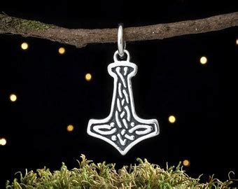 Sterling Silver Celtic Thor S Hammer Mj Lnir Small Etsy