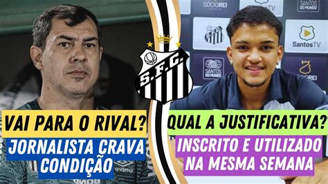 SANTOS VÊ MOVIMENTO ESTRANHO DE CARILLE MATHEUS XAVIER NA FOGUEIRA