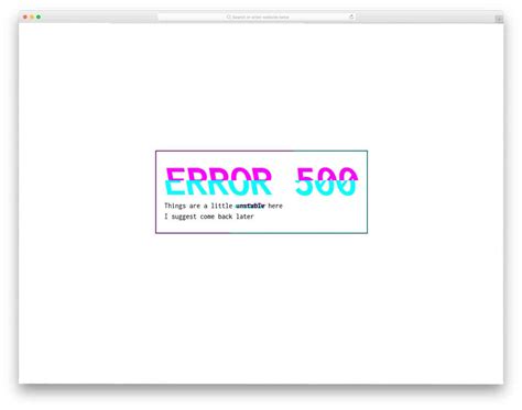 37 Beautiful 500 Error Page Templates In 2022 Uicookies