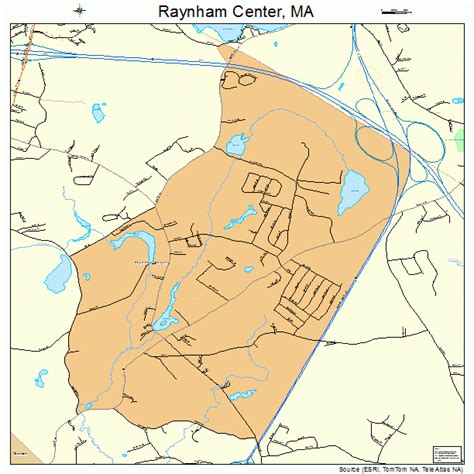 Raynham Center Massachusetts Street Map 2556095