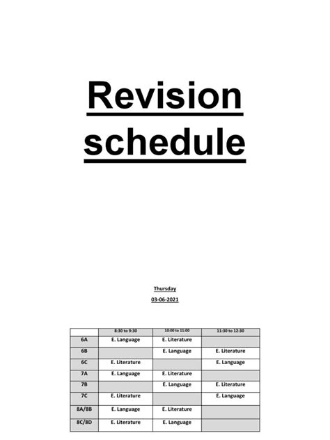 4th Quarter Revision Sch Pdf