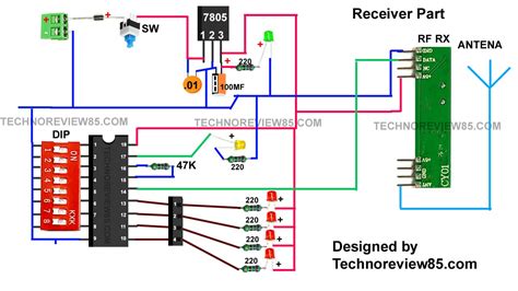 Simple RF Remote Control Circuit Without Microcontroller No Need Code