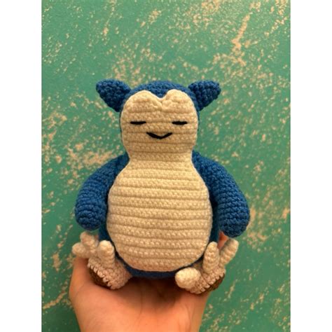 Pokemon Snorlax Crochet Amigurumi Shopee Malaysia