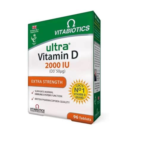 VITABIOTICS ULTRA VITAMIN D 2000IJ TABLETE A96 Galen Pharm On Line