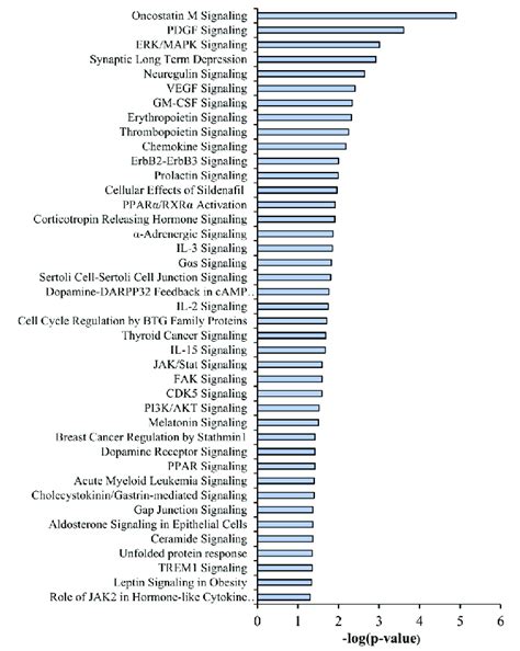 Ingenuity pathway analysis (IPA ® ) of differentially expressed genes ...