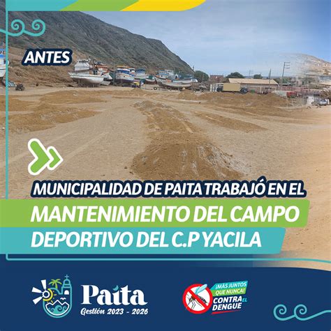 Municipalidad De Paita Trabajo En El Mantenimiento Del Campo Deportivo