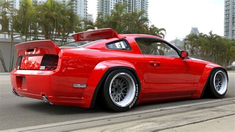 Pandem S197 Mustang Widebody Kit Is A Mad Max Tribute Roof Spoiler Included