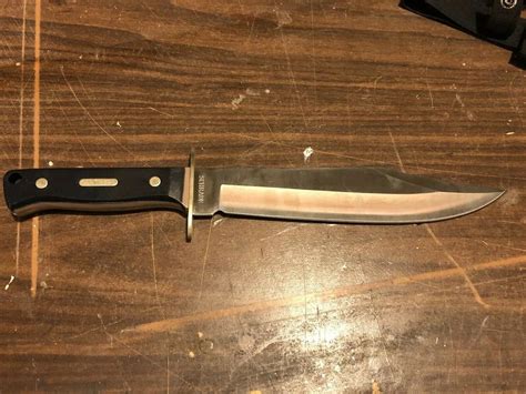 Old Timer Schrade 1870t Bowie Knife W Sheath 10 Fixed Blade 1985899774