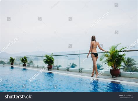 Sexy Woman Bikini Relax Swimming Pool 스톡 사진 Shutterstock