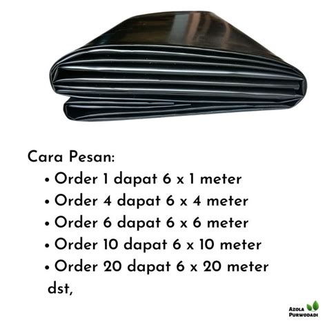 Plastik Hdpe Geomembran Micron X Meter Lazada Indonesia