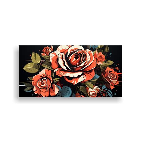 Pintura De Pared Abstracta Para Comedor Dise A Una Rosa Estilo