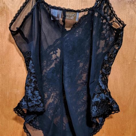 Vintage Gold Label Victorias Secret Teddy Lingerie Depop