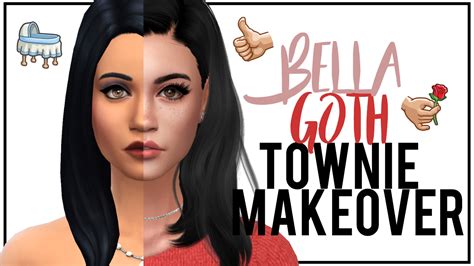 ♦ Townie Makeover Bella Goth Goth Sims 4 Sims