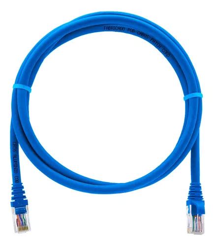 Cabo De Rede Patch Cord Cat6 Cca 2 Metros Azul Tomate MercadoLivre