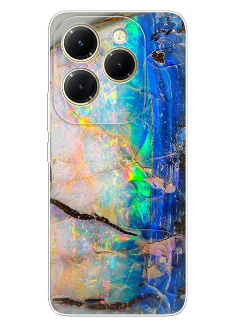 Infinix Hot силиконовый чехол с изображением камня опала