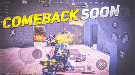 COMEBACK SOON BGMI MONTAGE OnePlus 9R 9 8T 7T 7 6T 8 N105G N10 Nord