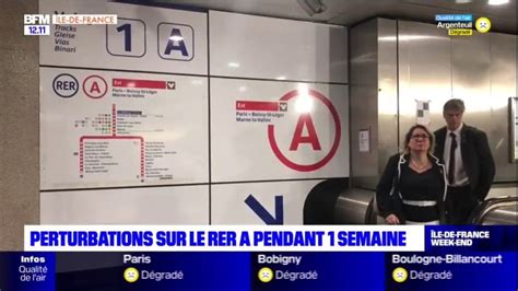 Le De France Le Rer A Ferm Entre Auber Et La D Fense Du Au Ao T