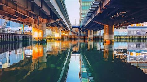 Urban waterways hidden beauty revealed | Premium AI-generated image