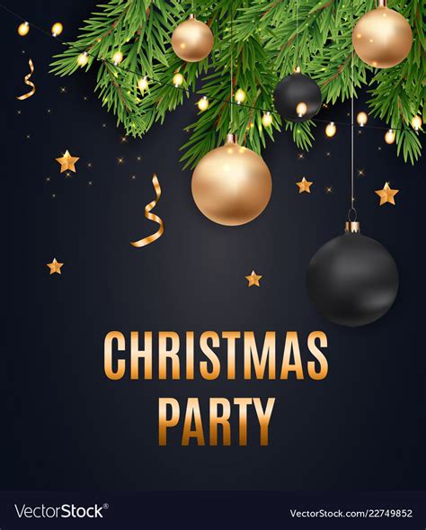 Christmas party background Royalty Free Vector Image