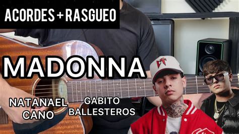 MADONNA Natanael Cano X Oscar Maydon Tutorial Guitarra ACORDES