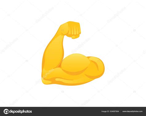 Icono B Ceps Flexionado Mano Gesto Emoji Vector Ilustraci N Vector De