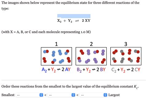 Solved The images shown below represent the equilibrium | Chegg.com